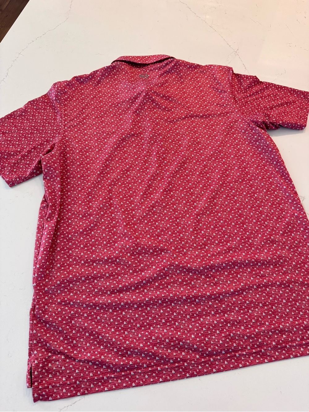 Vineyard Vines Men's Sailboat Patterned Polo - Picture 4 of 5
